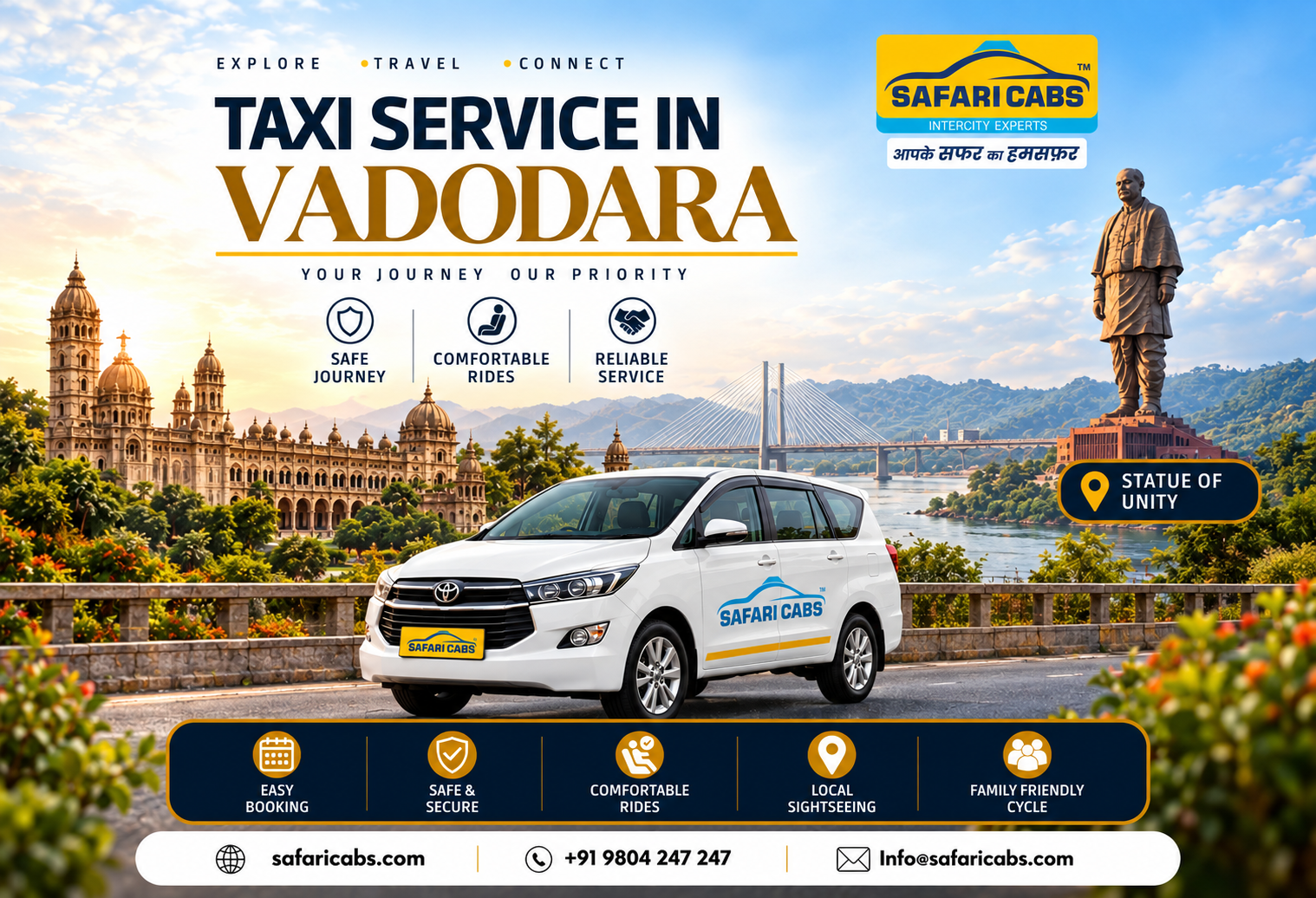 TRIPPING FROM Vadodara To Statue Of Unity